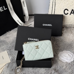 CHANEL L字ジップコインパース カーフレザー レディース 12×7cm