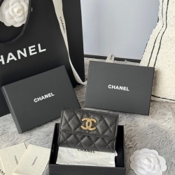 CHANEL カードケース カーフレザー レディース 11×8.5×3cm