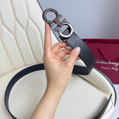 フェラガモ メンズ ベルト 両面用 3.5cm