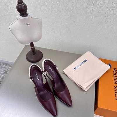 【LOUISVUITTON】新作パンプスレザーパンプスヒールシューズレディース