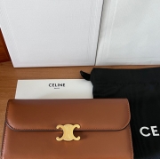 CELINE トリオンフ ロングウォレット カーフレザー レディース 19×10×3cm