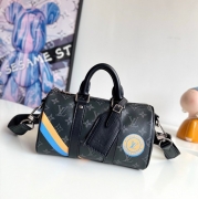 LOUIS VUITTON キープオール 25 モノグラムエクリプス メンズ 25×15×11cm