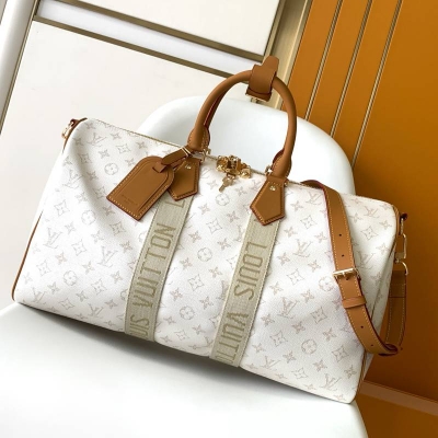 LOUIS VUITTON キープオール バンドリエール 45 モノグラムヘリテージ メンズ 45×27×20cm