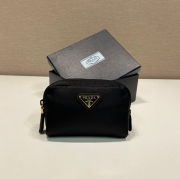 PRADA ジッピーウォレット サフィアーノレザー メンズ 19×12cm