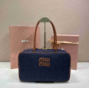 MIUMIU トートバッグ キャンバス 34×20×10cm