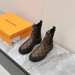 【LOUISVUITTON】マーチンブーツレザーブーツショートブーツレディース
