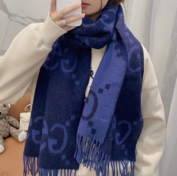 グッチ 新作 大G両面カシミヤスカーフ 45x200cm