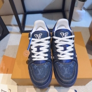 【LOUISVUITTON】トレーナースニーカーデニムスニーカーバスケットボールシューズメンズレディース