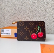 LOUIS VUITTON リサ ウォレット モノグラム チェリー レディース 9×11.5×1.5cm