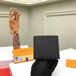 LOUIS VUITTON マルコ ウォレット カーフレザー メンズ 10.5×10.5cm