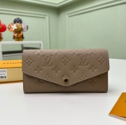 LOUIS VUITTON サラ ウォレット モノグラム アンプラント レザー レディース 19×10.5×2cm