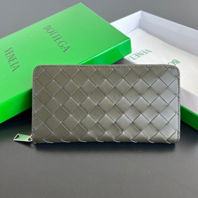 BOTTEGA VENETA イントレチャート ロングウォレット メンズ 19×10×2cm