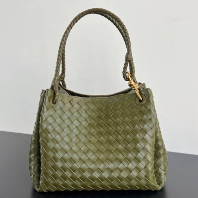 BV ショルダーバッグ レザー ハンドバッグ パラシュート 30×26×20cm