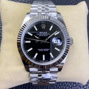 ROLEX 126334 デイトジャスト 41mm ブラック 3235搭載 5連ステンレス 2024人気