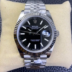 ROLEX 126334 デイトジャスト 41mm ブラック 3235搭載 5連ステンレス 2024人気