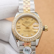 ROLEX デイトジャスト 28mm チョコレート IXダイヤ レディース 2024