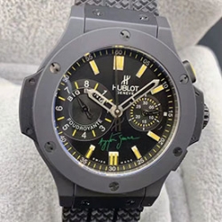 HUBLOT ビッグバン フドロワイヤント アイルトンセナ 7750搭載 世界限定500本