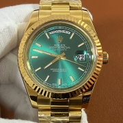 ROLEX デイデイト II 218238 グリーン 2024激安