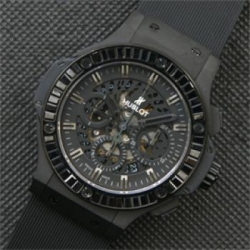 HUBLOT アエロバン 全面ブラック スケルトン文字盤 丁寧な対応店舗