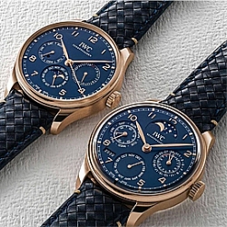 IWC ポルトガル IW371614 クロノグラフ ブルー 自動巻き