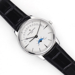 VACHERON CONSTANTIN 4010U/000G-B330 ムーンフェイズ レトログラードデイト ホワイト メンズ