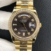 ROLEX 128349RBR デイデイト 36mm ブラウン ダイヤ