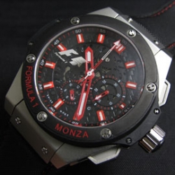 HUBLOT キングパワー モンツァ Asian 7750搭載 クロノグラフ ブラック シースルー