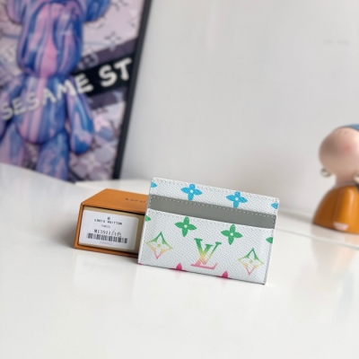 LOUIS VUITTON カードケース モノグラム シャドウ レザー メンズ 11×7×1.5cm