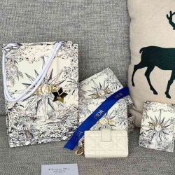 DIOR レディディオール 5スロットカードケース ラムスキン レディース 10.4×7×2cm