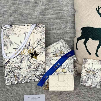 DIOR レディディオール 5スロットカードケース ラムスキン レディース 10.4×7×2cm