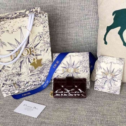 DIOR レディディオール 5スロットカードケース ラムスキン レディース 10.4×7×2cm