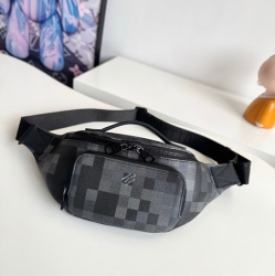 LOUIS VUITTON ラッシュ ウエストバッグ ダモフラージュ キャンバス メンズ 30×15×8cm