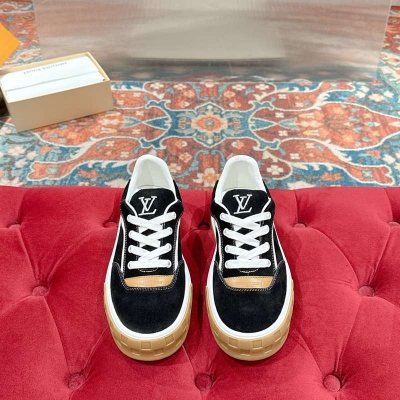 【LOUISVUITTON】新作スニーカーレザースニーカーキャンバススニーカーメンズ