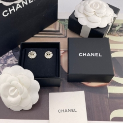 シャネル スタイル ピアス ハート クリスタル