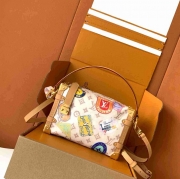 LV ショルダーバッグ ハンドバッグ サイドトランク 16×8.5×23.5cm