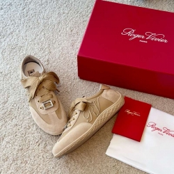 【ROGERVIVIER】ドイツトレーニングスニーカーレザースニーカーレディース