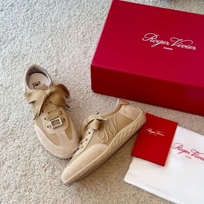 【ROGERVIVIER】ドイツトレーニングスニーカーレザースニーカーレディース