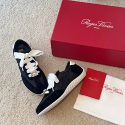 【ROGERVIVIER】ドイツトレーニングスニーカーレザースニーカーレディース