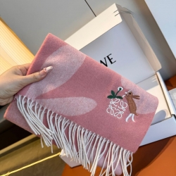 ロエベ めったに見ない優しい色合い。両面配色 30 x 180cm