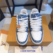 【LOUISVUITTON】トレーナースニーカーデニムスニーカーバスケットボールシューズメンズレディース