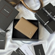 YSL カードケース カーフレザー ユニセックス 7.5×11×1cm