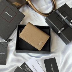 YSL カードケース カーフレザー ユニセックス 7.5×11×1cm