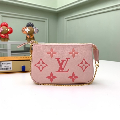 LOUIS VUITTON ミニポシェット アクセサリー モノグラム アンプラント レザー レディース 15.5×10.5×4cm