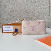 LOUIS VUITTON ポシェット クレ モノグラム レザー レディース 12×7×1.5cm