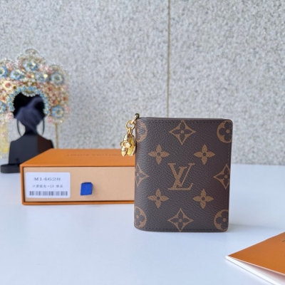 LOUIS VUITTON ポケット ウォレット モノグラム キャンバス レディース 9×10×2.5cm