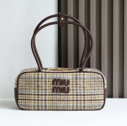 MIUMIU ショルダーバッグ キャンバス ボーリングバッグ 28×12×9cm