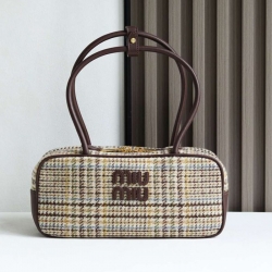 MIUMIU ショルダーバッグ キャンバス ボーリングバッグ 28×12×9cm