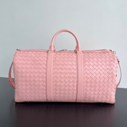 BOTTEGA VENETA イントレチャート レザー トラベルバッグ メンズ 55×29×24cm