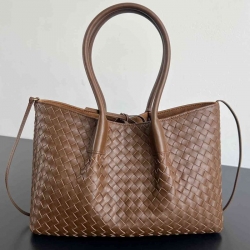 BV トートバッグ レザー ハンドバッグ 編み込み 34×20×14cm