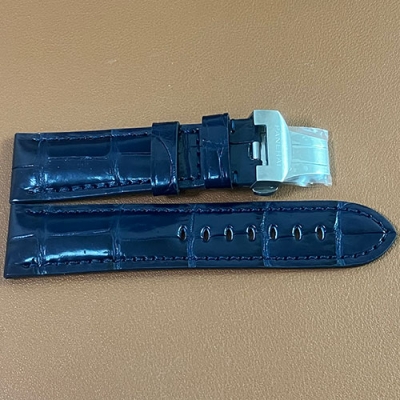 PANERAI ワニ革ベルト ブルー 予約注文 高品質